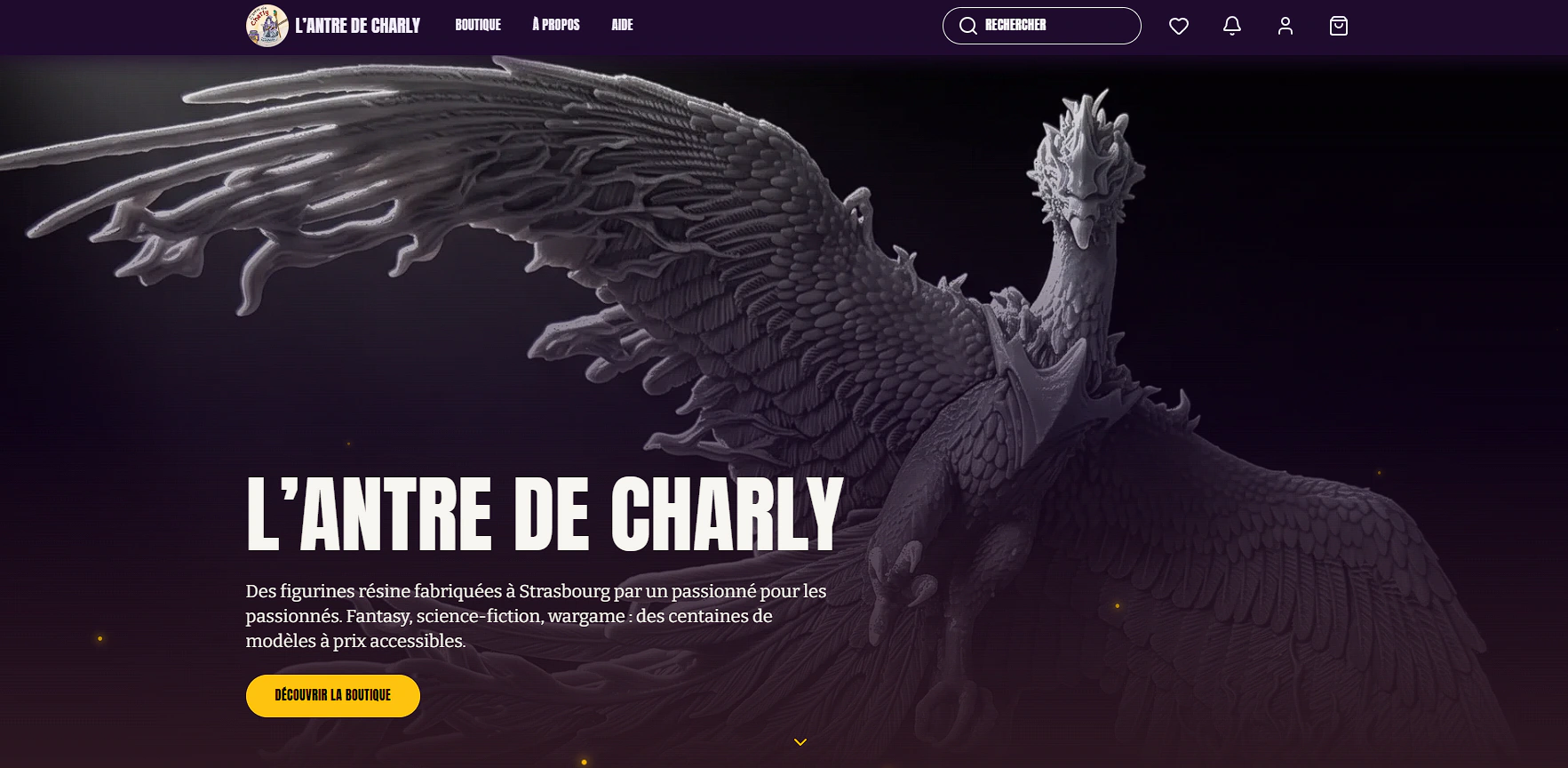 Capture du site L'Antre de Charly